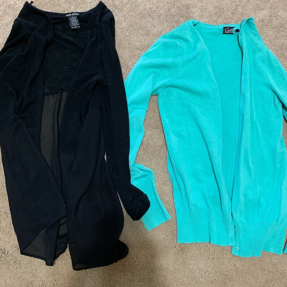 2 cardigans both size small